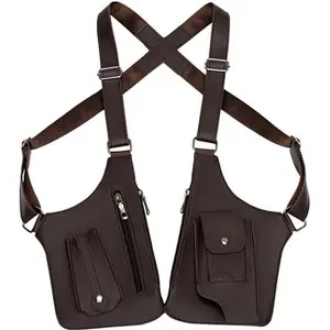 Double Shoulder Armpit Bag 2026 New Tactical Shoulder Bag for Men Multi-pocket Outdoor Anti-Theft Tactical Bag(Brown)