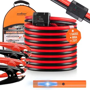 HORUSDY 25FT Jumper Cables, 1-Gauge 800A Heavy Duty Jumper Battery Cables 25 Ft Booster Jump Start, Reverse Polarity Protection - ETL Certified, TikTokShopBlackFriday  Car battery jump pack