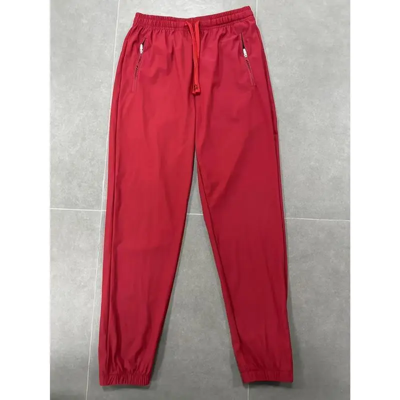 Women's High-Stretch Nylon Joggers - Casual Sports Pants with Elastic Waistband, Cuffed Ankles, and Side Pockets, Breathable Knit Fabric for Spring & Summer, Summer Joggers | Cuffed Ankle Pants | Breathable Fabric Women's High-Stretch Nylon Joggers - Casual Sports Pants with Elastic Waistband, Cuffed Ankles, and Side Pockets, Breathable Knit Fabric for Spring & Summer, Summer Joggers | Cuffed Ankle Pants | Breathable Fabric