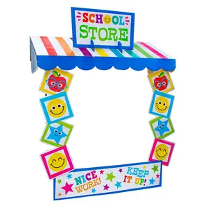 57" x 53" School Store Cardboard Tabletop Hut Decorations – 5 Sheets