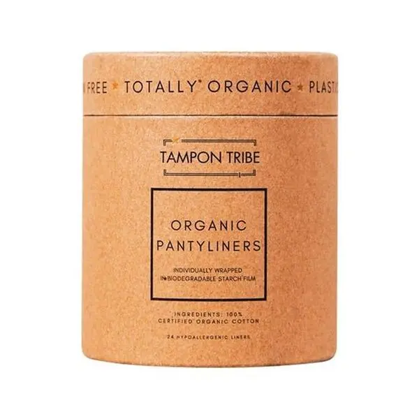 On-the-Go Organic Pantyliners – 24 Pack, Ultra-Thin Portable Tube, Plastic-Free