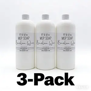3-pack R&W Co. Highly Scented mop soap (Concentrated Formula)Multi-Surface Concentrated Cleaning Solution DeodorizingFloor CleanerMop Soap for Floor Cleaning Multi-SurfaceBathroom Kitchen Cleaner All-Purpose Floor Mopping Soap