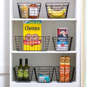 Black Wire Basket (Copper Handles)