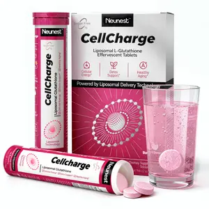 Neunest Cell Liposomal Glutathione Effervescent Tablets - 2026 New 5-in-1 Formula with Vitamin C, Magnesium, NAC & Berry Blend - Skin Brightening, Dark Spots & Dullness Corrector - Deep Liver Detox & Anti-Aging Support - Refreshing Berry Flavor