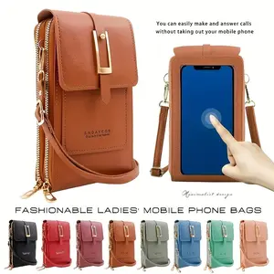 Touchscreen Crossbody Phone Bag 📱 5-Color Multi-Functional Pouch Crossbody Purse - Hands-Free Key & Coin Holder for Daily Commute