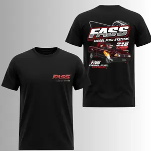 FASS Diesel Turbo Truck Burnout T-Shirt, 2 Sides, Performance Drag Racing Graphic Tee