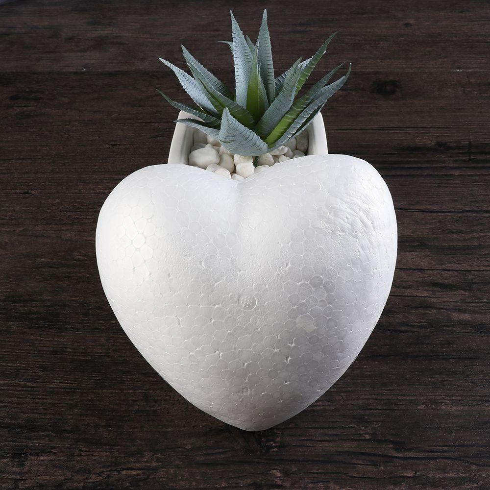 6/8.5/10/15cm Heart Foam Mould White Craft Balls Styrofoam Modelling Polystyrene Wedding Decor DIY Ball Toys Party Decoration