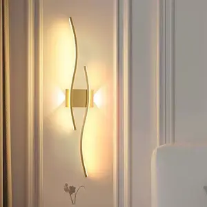 Modern LED Wall Light, / Simple Line Design, 60cm Up-Down Lighting, Indoor TV Background Bedroom Corridor Decor Lamp