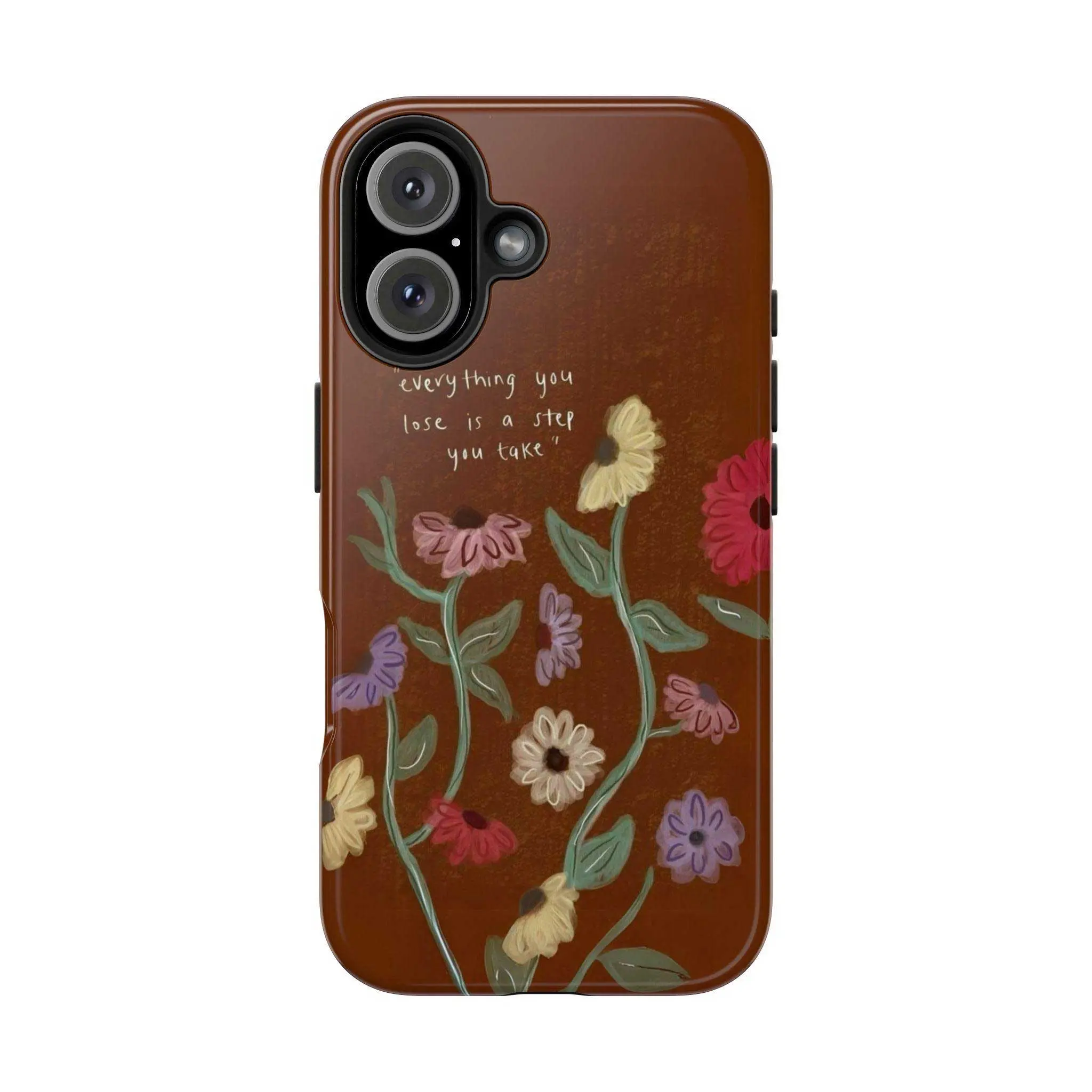 Eras Tour Flowers Aesthetic Phone Case for iPhone 16/15/14/13/12 Pro Max, Tough Polycarbonate-TPU Protection Cover, World Tour Album Mobile Phone Accessories