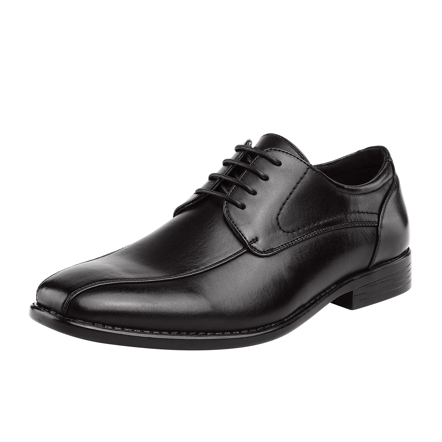 【BRUNO MARC Anniversary】 Men's Classic Cuban Heel Lace-Up Oxford Dress Shoes - Business Casual, Classy, Comfortable, Slip-Resistant with Round Toe, Leather Lining, Soft Latex Insole, Business Casual Shoes, Classy Men's Oxfords sohochic