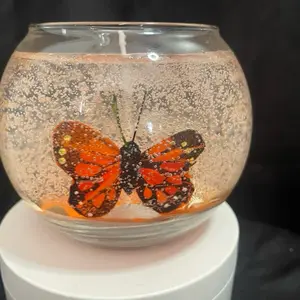 Moonlight Path Butterfly Ocean Kandle