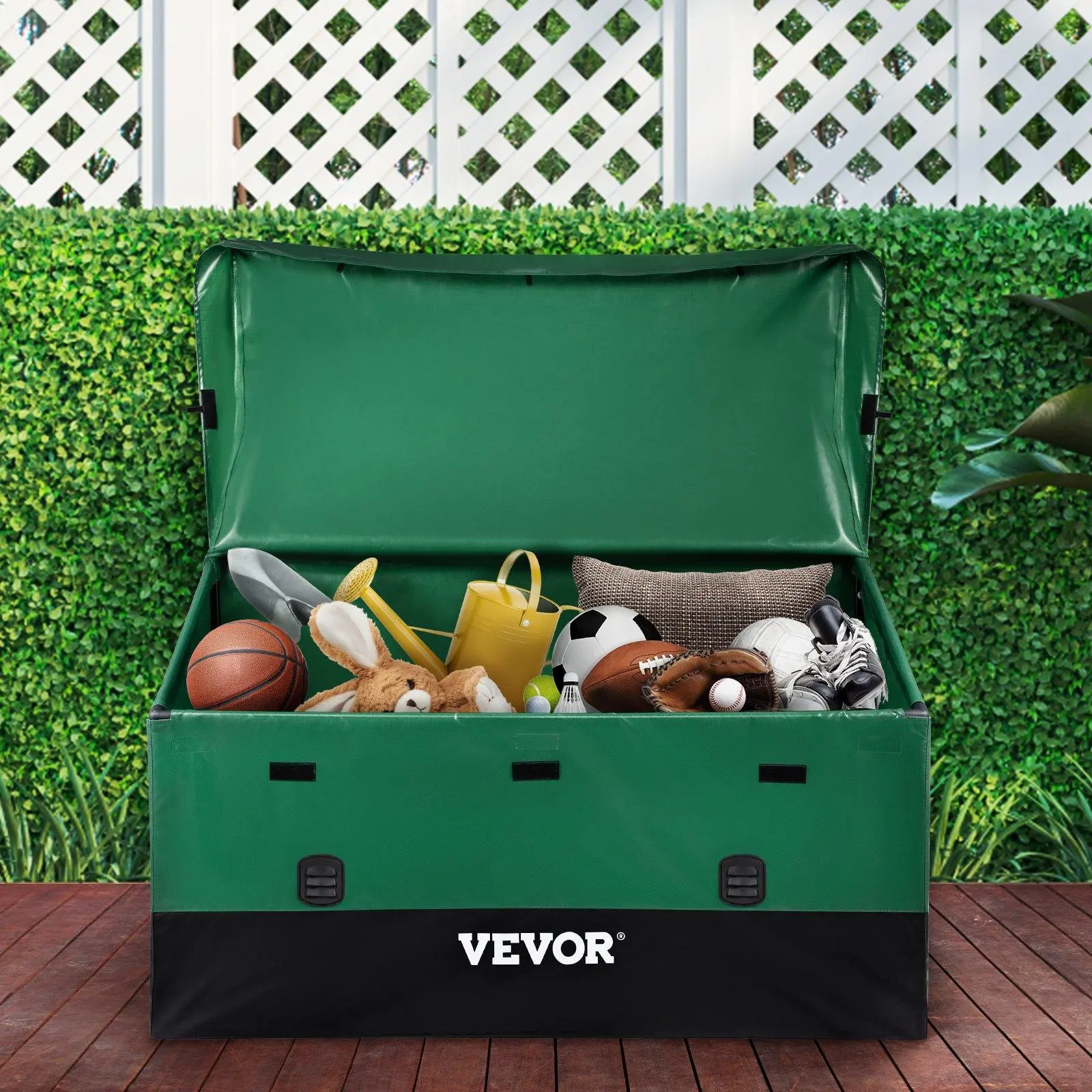 【Summerfinds】VEVOR Outdoor Storage Box Patio Deck Box 230 Gallon Waterproof PE Tarpaulin Light Organiser