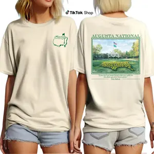 Augusta Golf Course Quote Inspired T-Shirt, Iconic Vintage Golf Souvenir Tee for Men Women, Classic Golf Lover Shirt, Premium Cotton Casual Tee, Trendy Golf Streetwear, Golf Fan Gift
