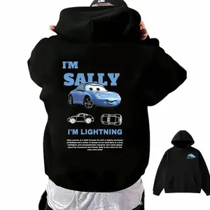 Sally Carrera Vintage Acid Gildan T-Shirt - I'm Sally I'm Lightning Graphic Tee - Retro 90s Cartoon Streetwear - Double Sided Printed Heavyweight Cotton Top [Tshirt - Sweatshirt - Hoodie]
