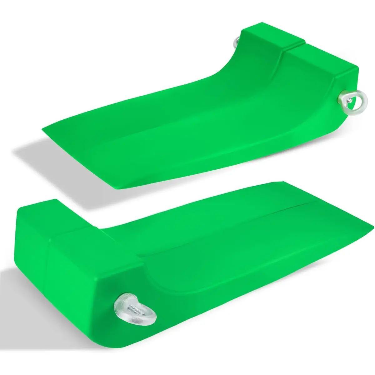 【DealsForYouDays】4 Pack Heavy Duty Tire Skates for Tow Trucks & Rollbacks - 16,000 lb Working Load, 3.2"-6.4" Wide, Adjustable for Flatbed Trailers, Safety Green, Durable Plastic, 4000 lb Capacity per Skate