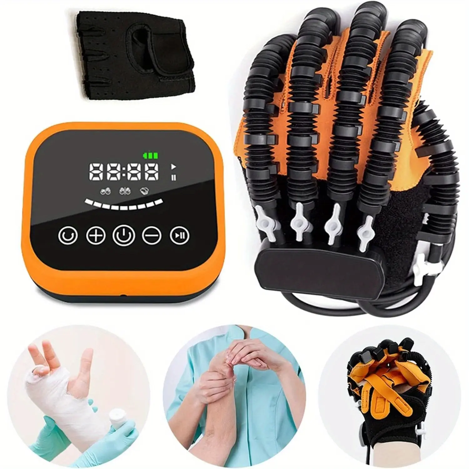 Bionic Mechanical Hand Rehabilitation Glove - Home Use Medical Healthcare Accessory for Stroke Hemiplegia Postoperative Recovery, Blood Boost Finger Reconstruction Support, Medical Accessories