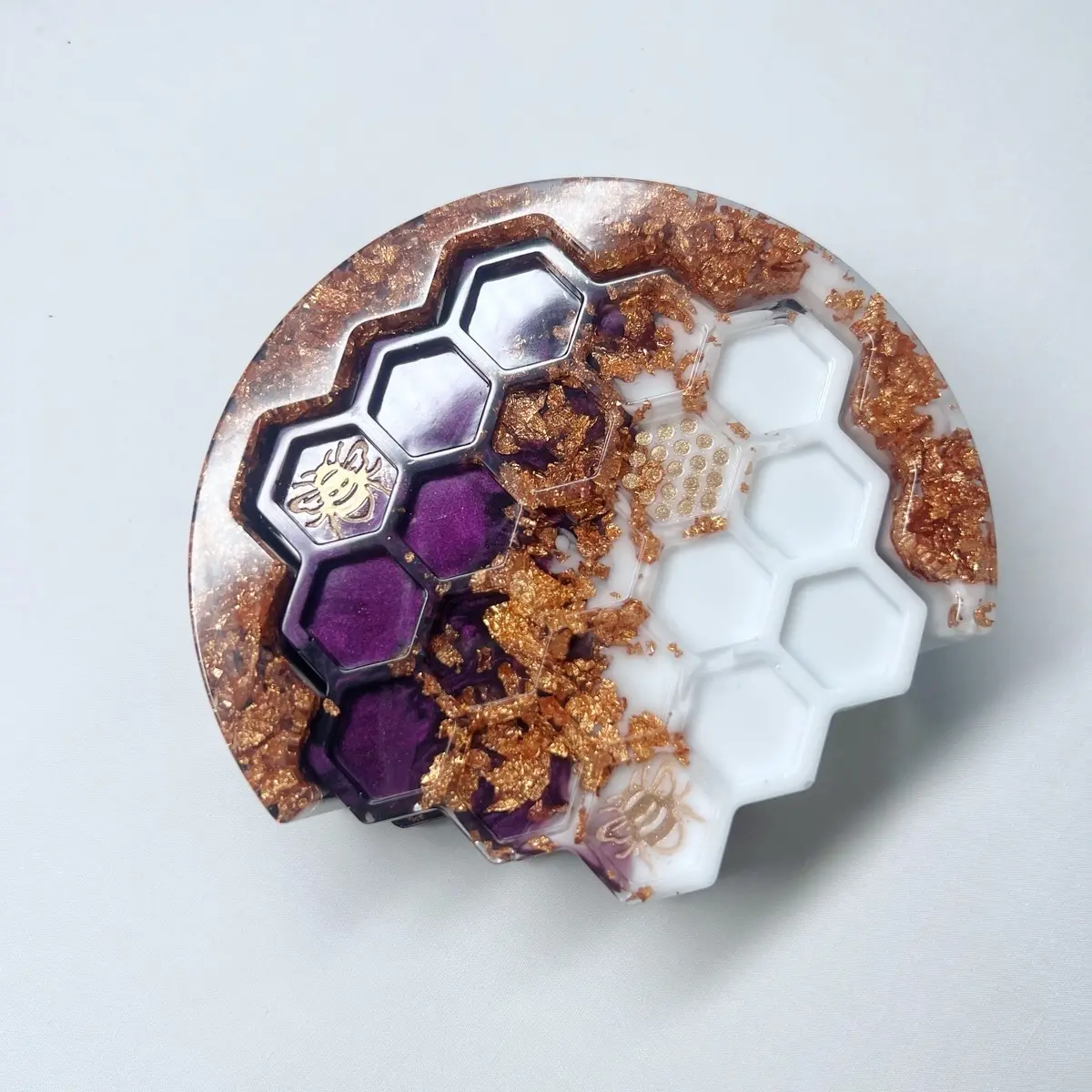 Resin epoxy coasters “Honey Bee”