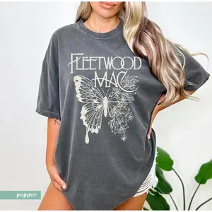 Comfort Colors Fleetwood Mac T-Shirt, Music Graphic Tee, Vintage Style Band Shirts, Womenswear