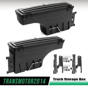 1Pair Truck Bed Storage Box Toolboxes Fit For 17-20 Ford F-250 F-350 Super Duty  Upgraded Version G-PLUS