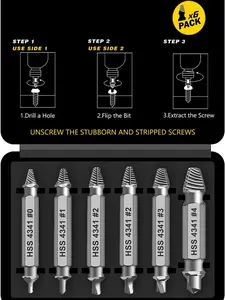 Gifts for Men,Damaged Screw Extractor Set,Fathers Day Gifts for Dad from Daughter Son,Mens Gifts for Dad,Husband,Stripped Screws Nuts & Bolts Drill Bit Tools for Easy Removal of Rusty Broken Screw