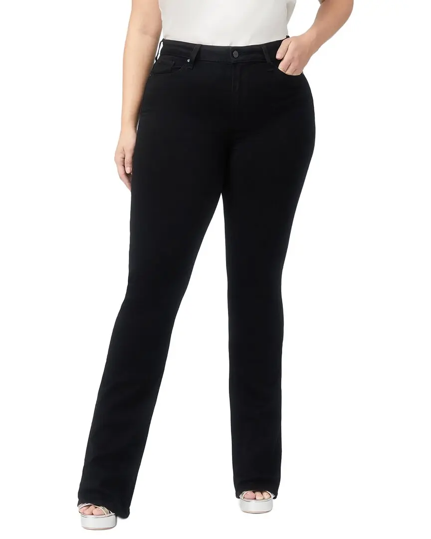 PAIGE Hourglass Black Shadow High Rise Boot Cut Jean
