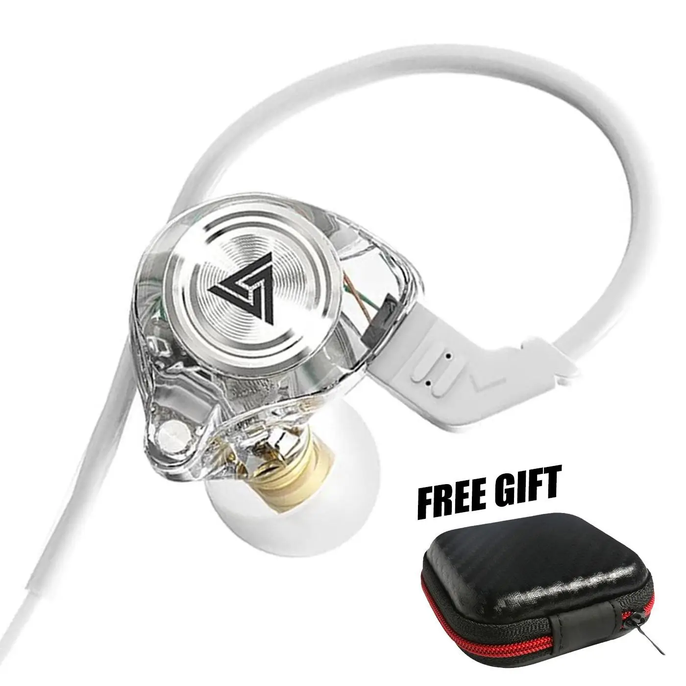 QKZ-AK3 Portable Wired In-Ear Earphone, Wired Headphones With Mic, HiFi Subwoofer Noise Cancelling Wired Earphones for Game Sports, 3D Stereo Sound He