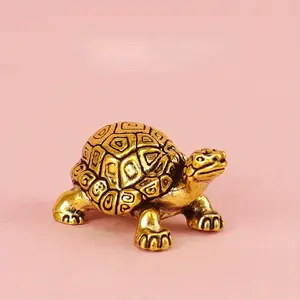 Brass Little Turtle Animal Design Craft Ornament, Home Decoration, Collectible Room Decor