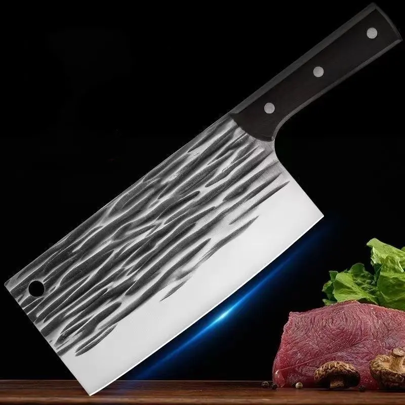 1pc Hand Forged Serbian Viking Kitchen Tool Set - Butcher, Cleaver & Boning Tools for Home Meat Chopping, Outdoor BBQ Gift for Men