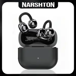 Narshton YU8 Clip-On Wireless Headphones with 2025 Bluetooth 6.0 for Faster, Stable Connection & Low Power Use, DT6.0 Pulse Directional Tech, 360° ACS Panoramic Sound, IPX5 Waterproof Electronic Headset Earbuds for Music & Calls, Comfortable for Sports