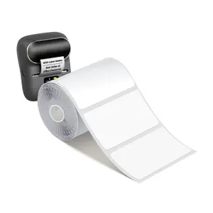 Thermal Blank Label Paper for Phomemo M200 M110 Label Printer, 400pcs/roll Barcode Address Email Label Sticker, 40x15mm(1.58 "x0.59"), Direct Thermal Labels