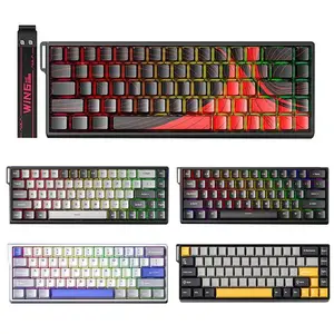 AULA WIN68HE MAX WIN68 PRO Gaming Keyboard Magnetic Switch RT0.02 Wired Keyboards Hot Swappable Keyboard 8k Hot Swap RGB Mechanical Keyboards Customized PC Accessories Office E-sports Gamer Gifts