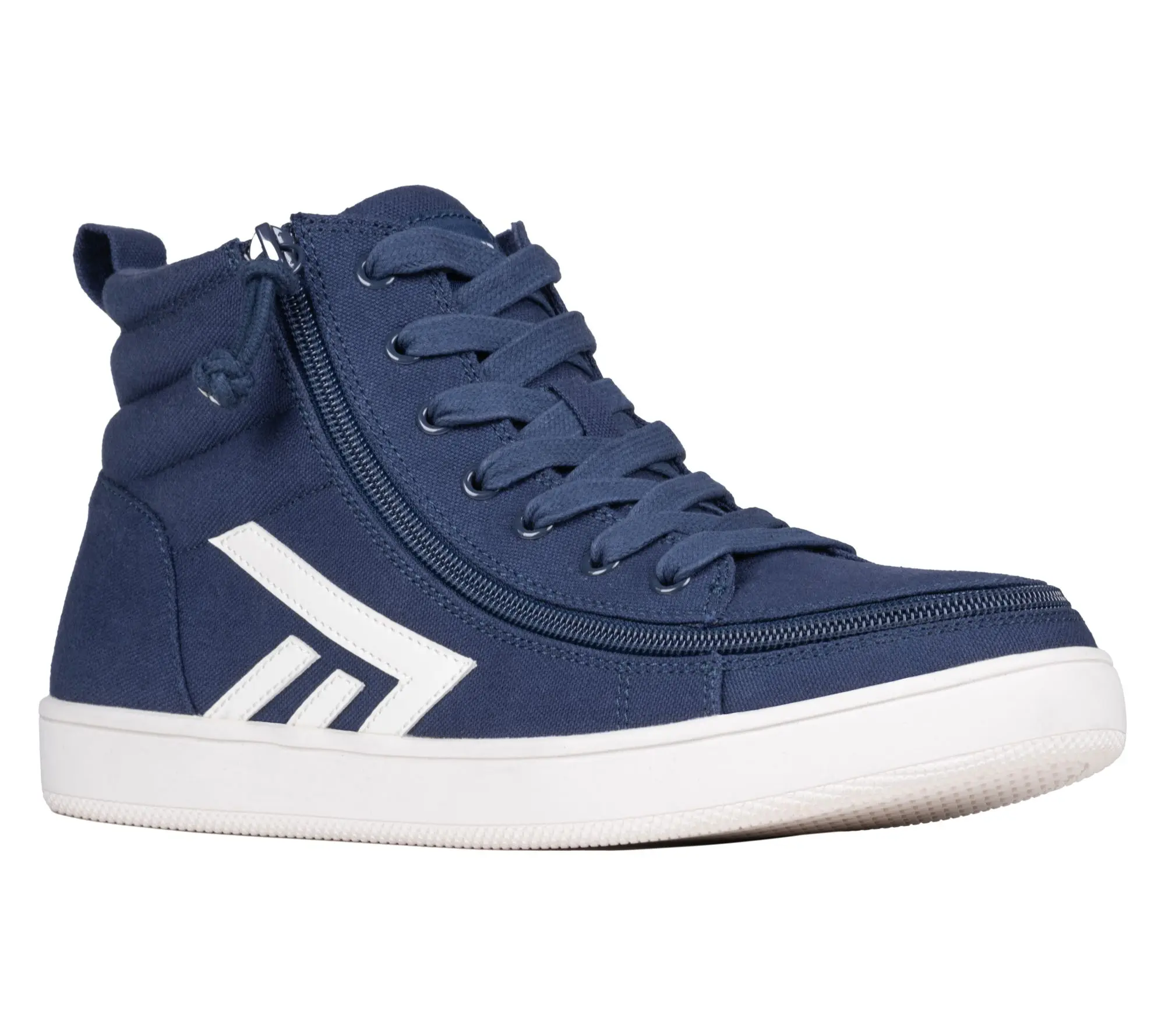 BILLY Footwear zip-on Men's Na vy/White CS Hig h Top