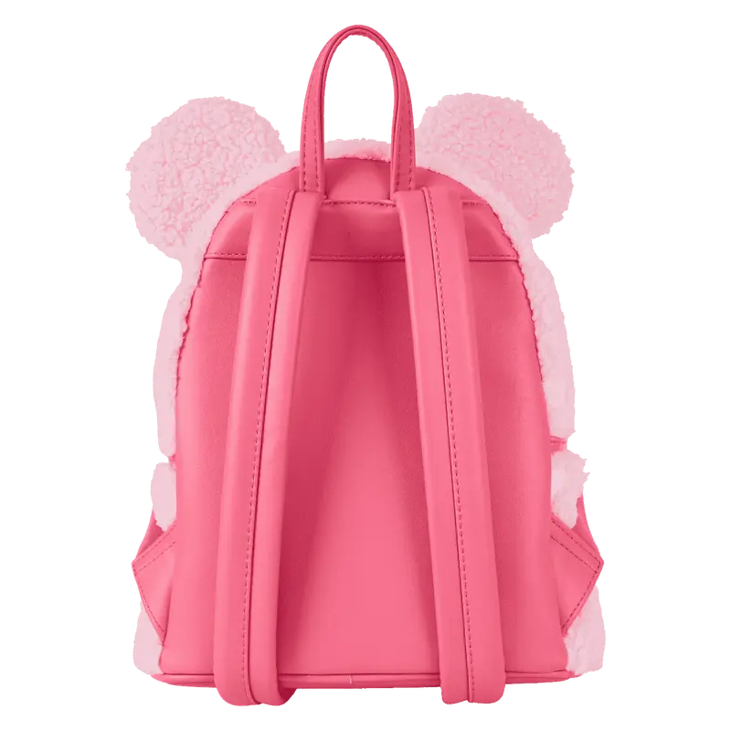 Minnie Mouse Exclusive Hearts Strawberry Scented Sherpa Mini Backpack
