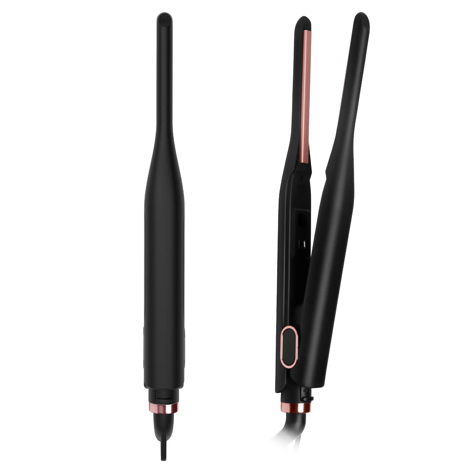 Mini Dual-Use Hair Styler |   Straight & Curl Flat Iron for Quick Touch-Ups Anywhere
