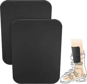 2/4 Pack 6.5x5 Inch Snowboard & Ski Shin Pads – Cuttable Foam Shin Guards for Ski Boots, Snowboard Protection, Padded Shin & Calf Support