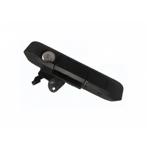 212 MAIN Full Handle Replacement with Codeable Bolt Tailgate Lock Cylinder for 2005-2015 Tacoma, Black, Easy Mount, Keyed Lock, OEM Finish, Theft-Preventing Door Hardware