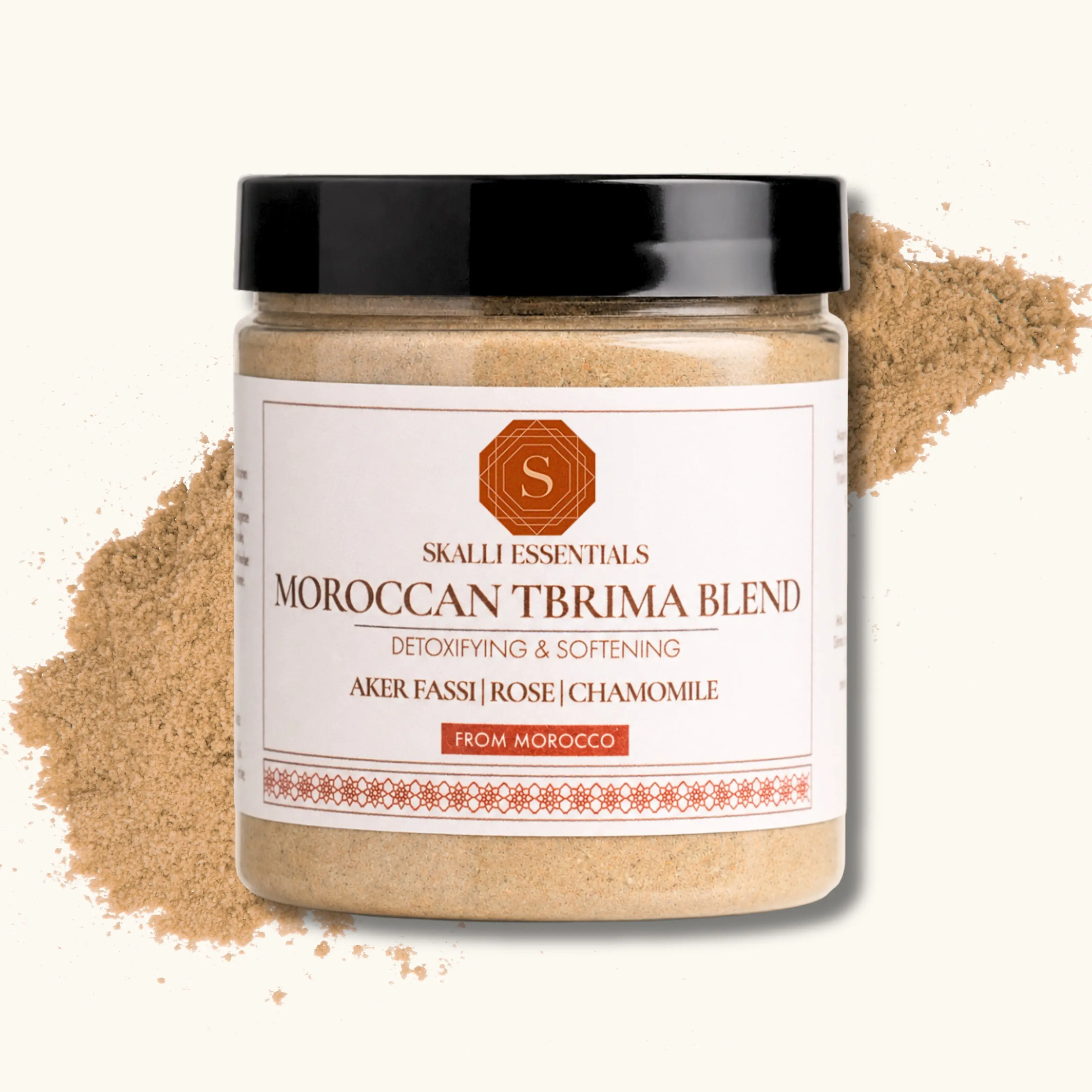 Moroccan Tbrima Powder with Aker Fassi Herbal Blend