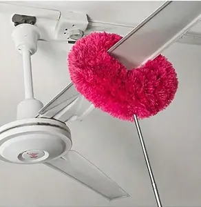 Long-Handled Reusable Microfiber Ceiling Fan Blade Cleaning Brush With Extension Pole For Cleaning Walls, Bookshelves, Furniture, And The Tops Of Doors And Windows. Suitable For Dust Removal
