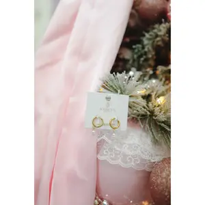 Pennie Pearl Earrings - Gold