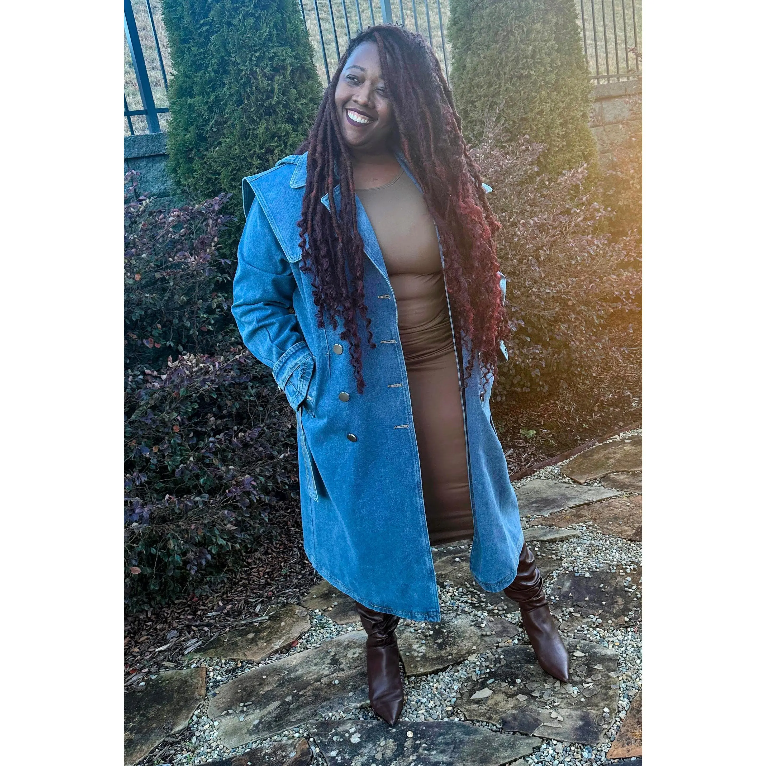Denim Trench Coat