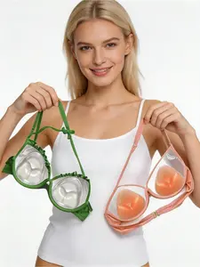 Women's invisible thick transparent breast pad, silicone breast pad, thick women's internal accessories, bikini breast pad, small breasts enlargement, large breasts convergence breast pad, convergence of breasts, prevention of outward expansion, Bra Pads