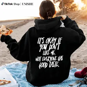 Casual Women's Pullover Hoodie – Bold 'It's Okay If You Don't Like Me' Statement