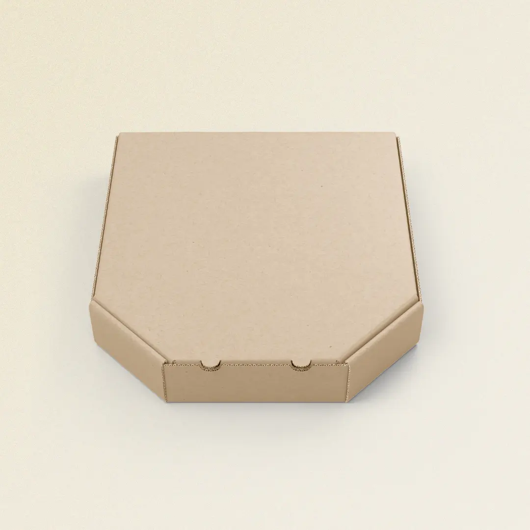 Beveled Edge Brown Pizza Box Bundle of 50 - Party Favorite by 105 Packaging explosion box