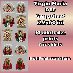 G34 Virgen de Guadalupe DTF Gang Sheet