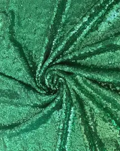 Kelly Green Sequin on Mesh