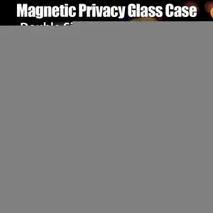 Anti-Peeping Privacy Protection Magnetic Case For iPhone 16e 16 15 11 14 12 13 Pro XS Max XR SE2 X 8 Double Glass Metal Cover