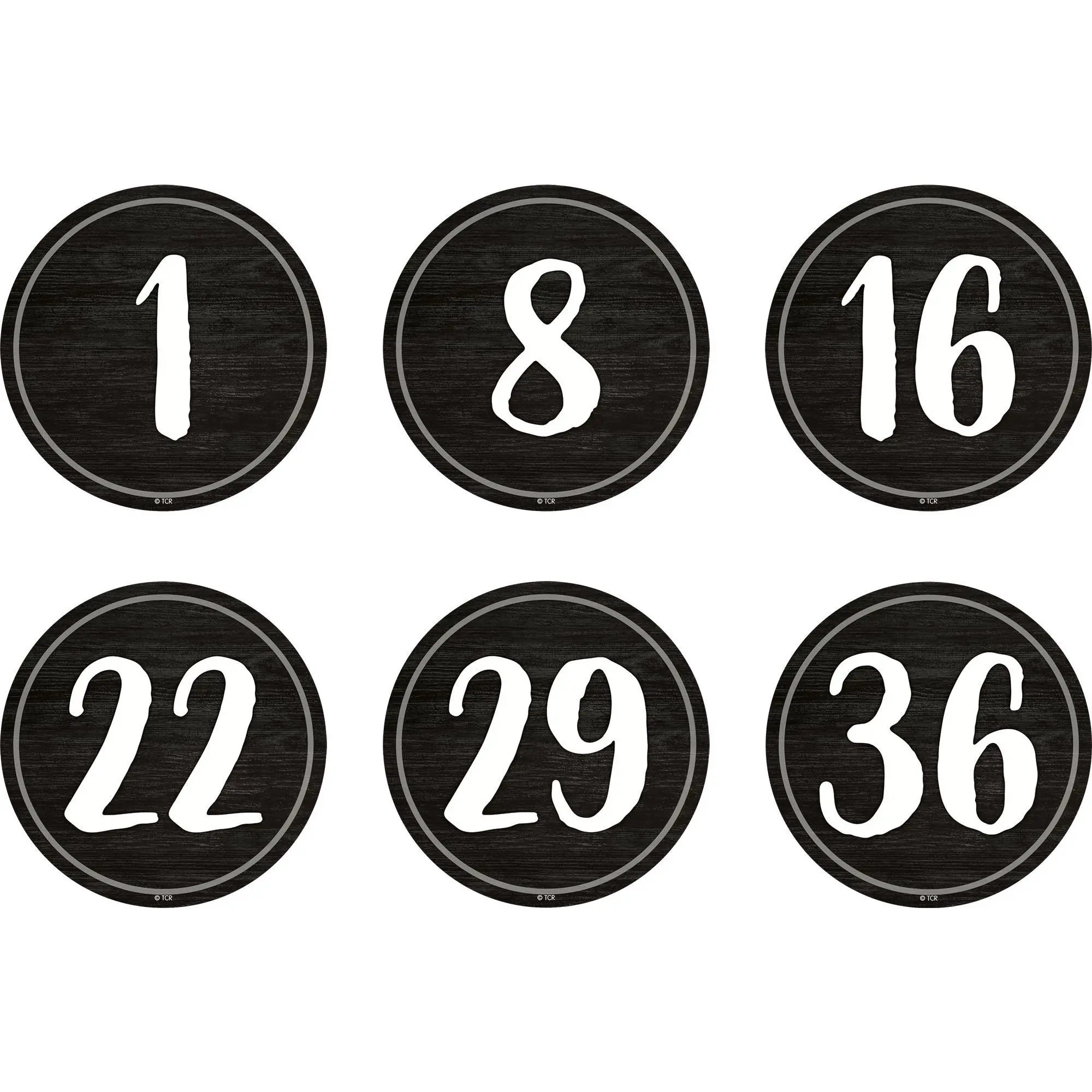 Spot On Floor Markers Modern Farmhouse Numbers 1–36 - 4"