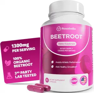 Organic Beet Root Capsules 1300mg Beet Root Powder 60 Capsules 30 Day Supply Aids Healthy Circulation and Vitality Non GMO Pure Beetroot Supplement Daily Superfood Pills for Cardiovascular Health Energy Support Muscle Recovery