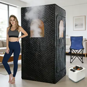 MIFANS Upgraded Sauna Box for Home, Personal Steam Sauna with 3L 1200W Steamer ,Saunas Heater at Home Use, Remote Control, Folding Chair, Home Sauna Tent for Gym Yoga, Pilates Durable Convenience Sauna SPA