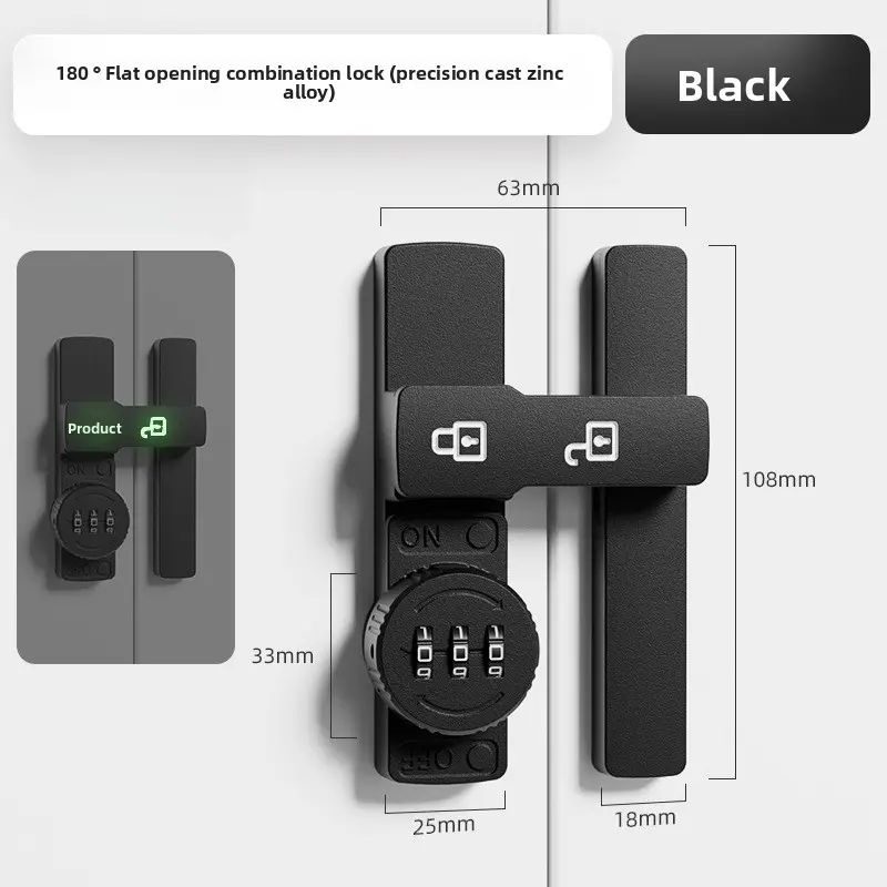 Keyless Biometric Door Security Lock - Fingerprint Touch Smart Swing Knob, Combination Locks, 7-Pin Connector, Protective Closer, Anti-Theft for Home, Bathroom